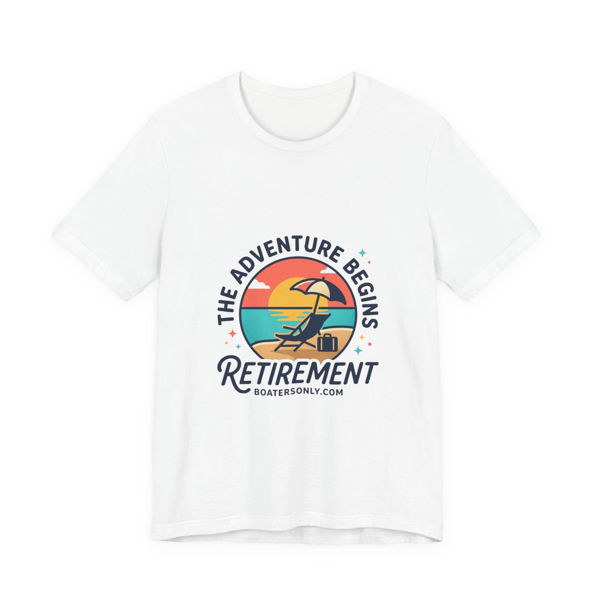 Adventure Begins Retirement Tee | retired, beach life
