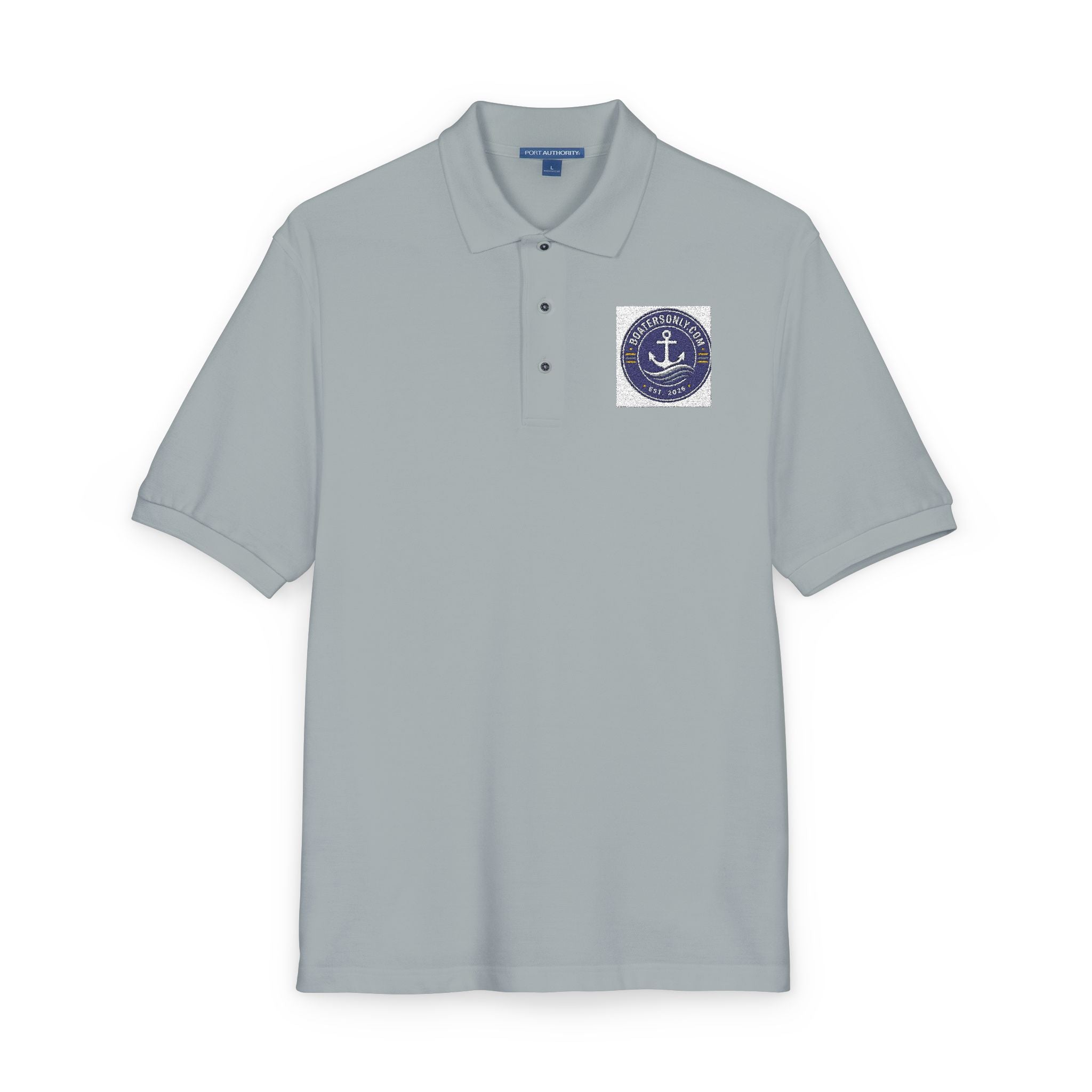 Nautical Anchor Embroidered Polo Shirt