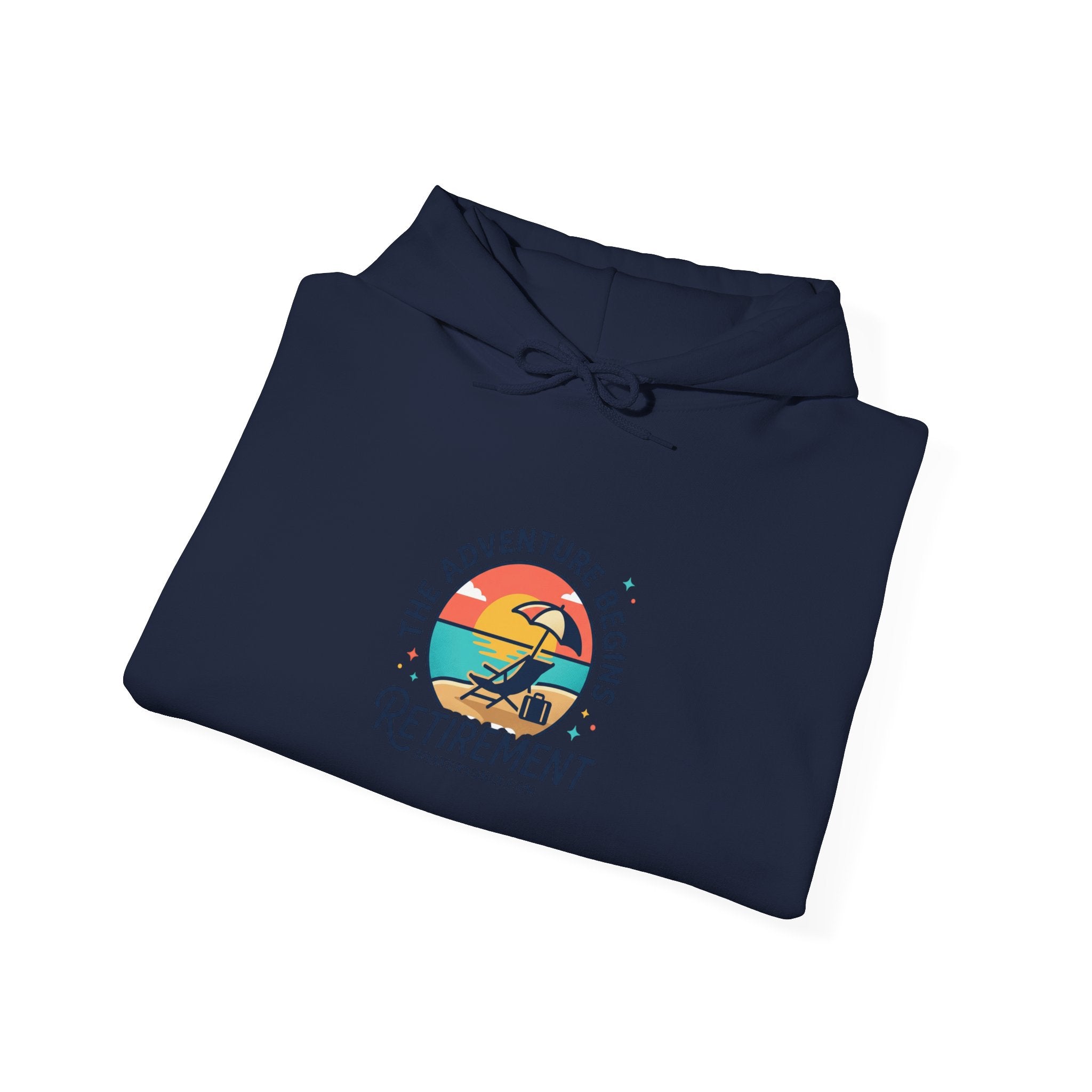 Adventure Begins Retirement Hoodie | beach life, travel retired