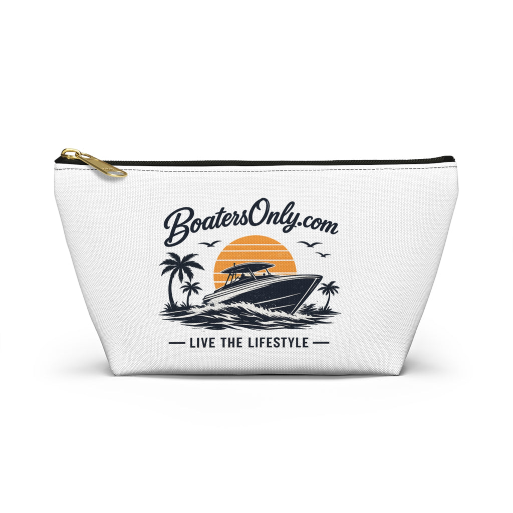 BoatersOnly Boat Life Accessory Pouch — 'Live the Lifestyle' Travel Cosmetic Bag