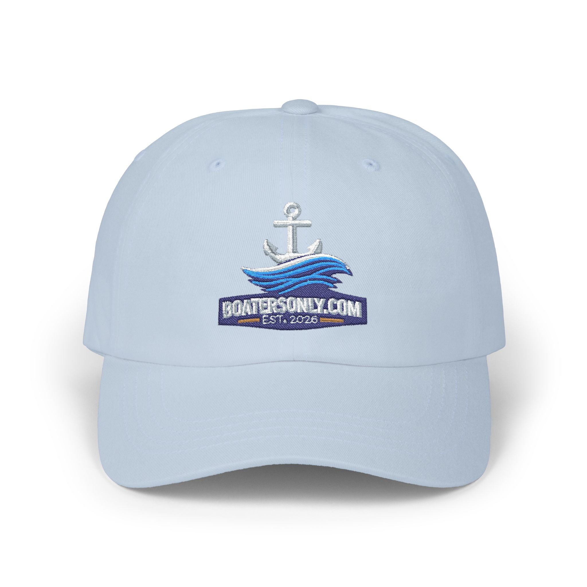 BoatersOnly,Com Collectable  Embroidered Cap – Nautical Wave Hat for Boating Enthusiasts