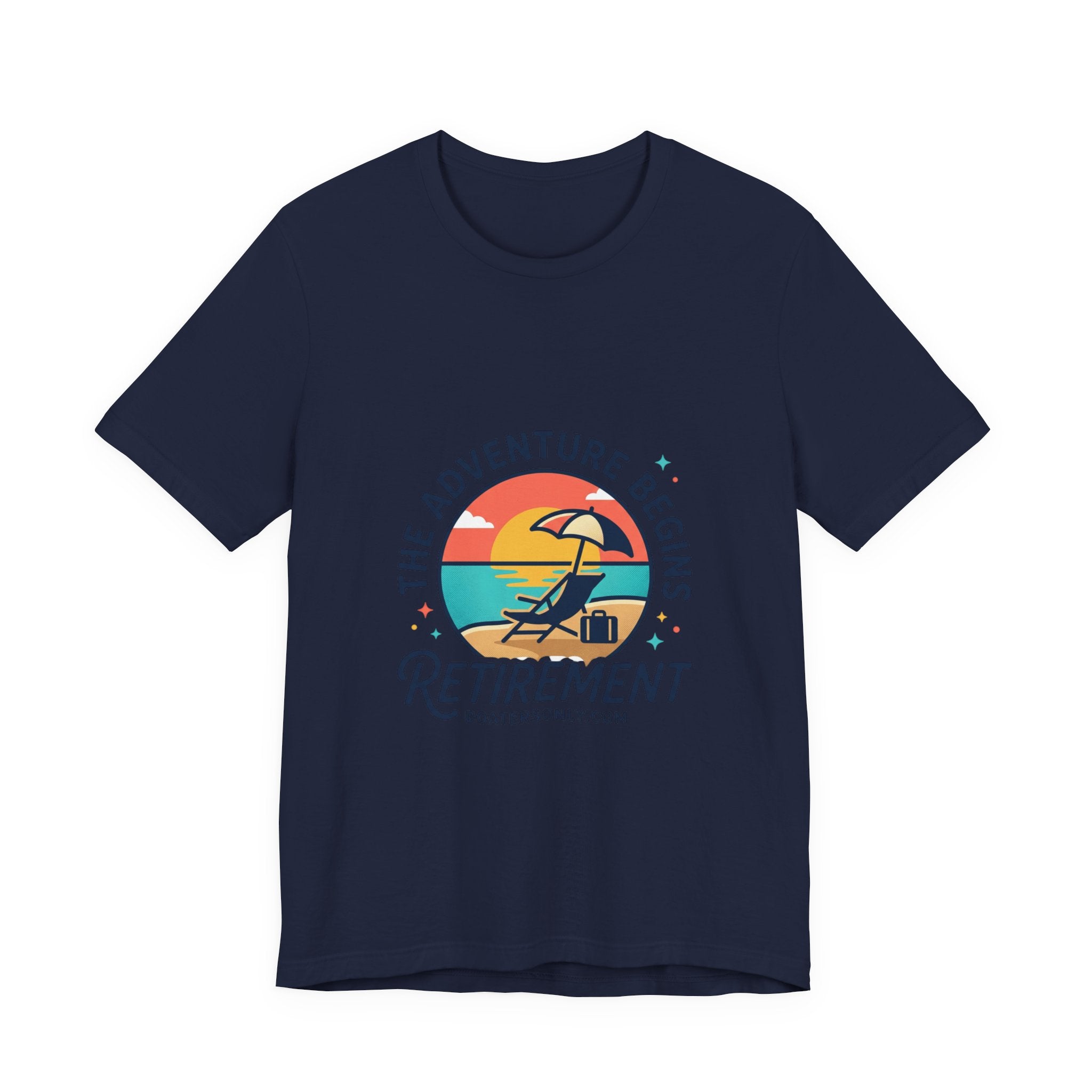 Adventure Begins Retirement Tee | retired, beach life