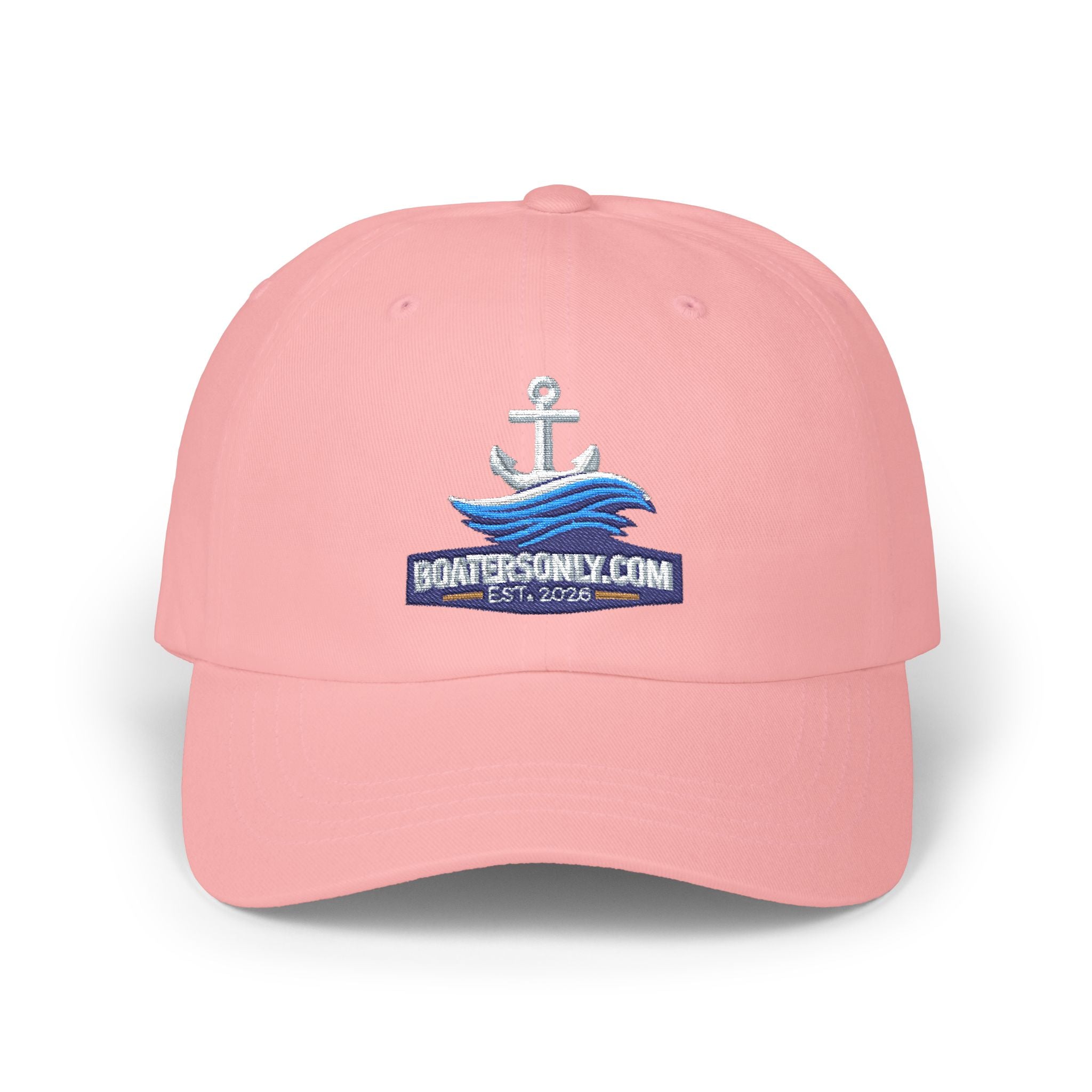 BoatersOnly,Com Collectable  Embroidered Cap – Nautical Wave Hat for Boating Enthusiasts
