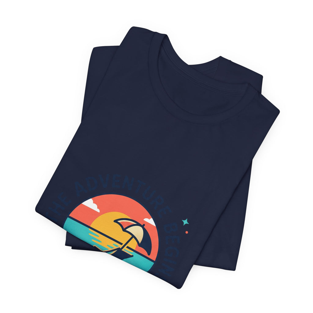 Adventure Begins Retirement Tee | retired, beach life