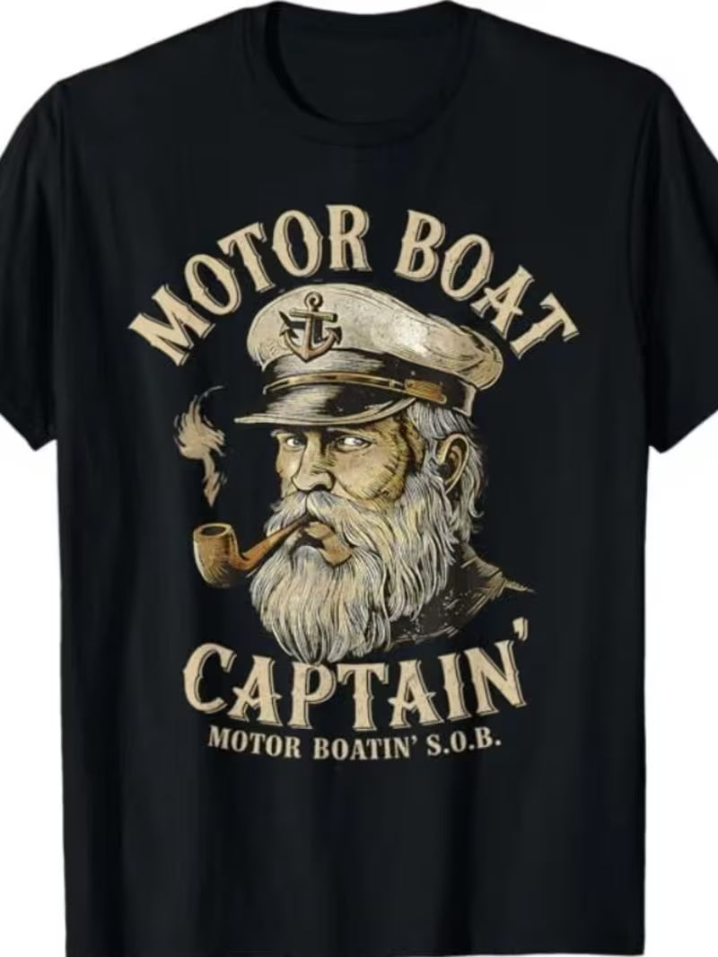 Motor Boatin Captain T-Shirt
