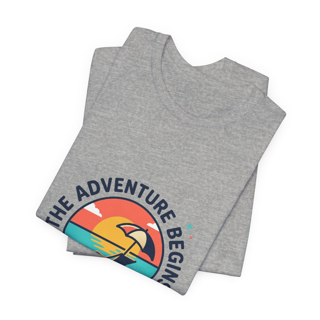 Adventure Begins Retirement Tee | retired, beach life