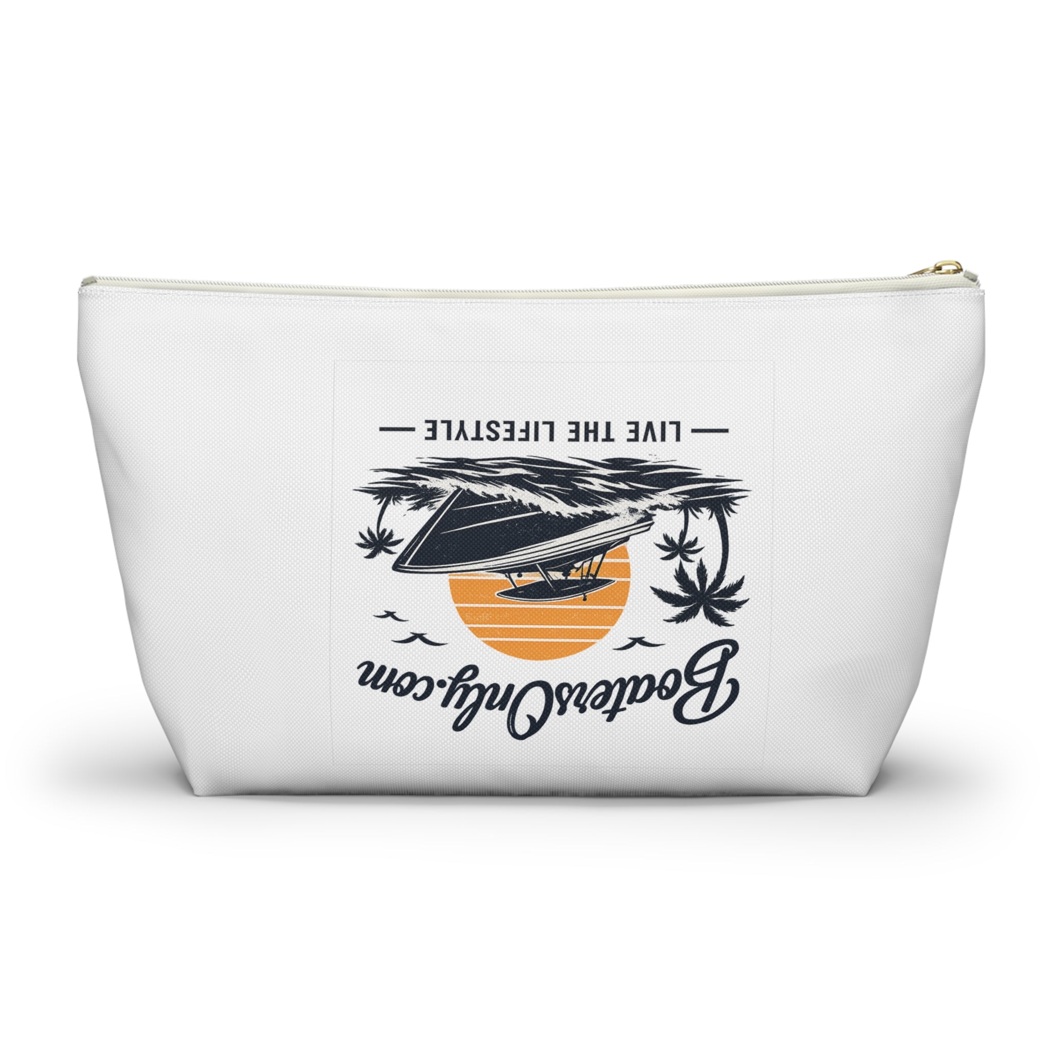 BoatersOnly Boat Life Accessory Pouch — 'Live the Lifestyle' Travel Cosmetic Bag
