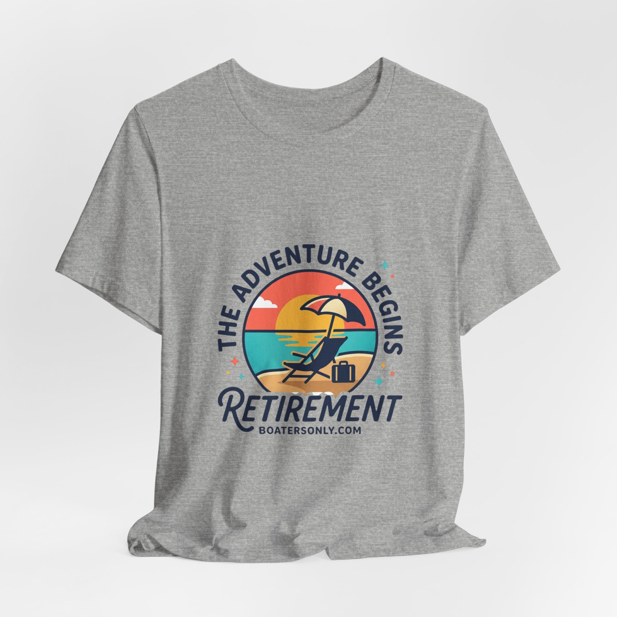 Adventure Begins Retirement Tee | retired, beach life