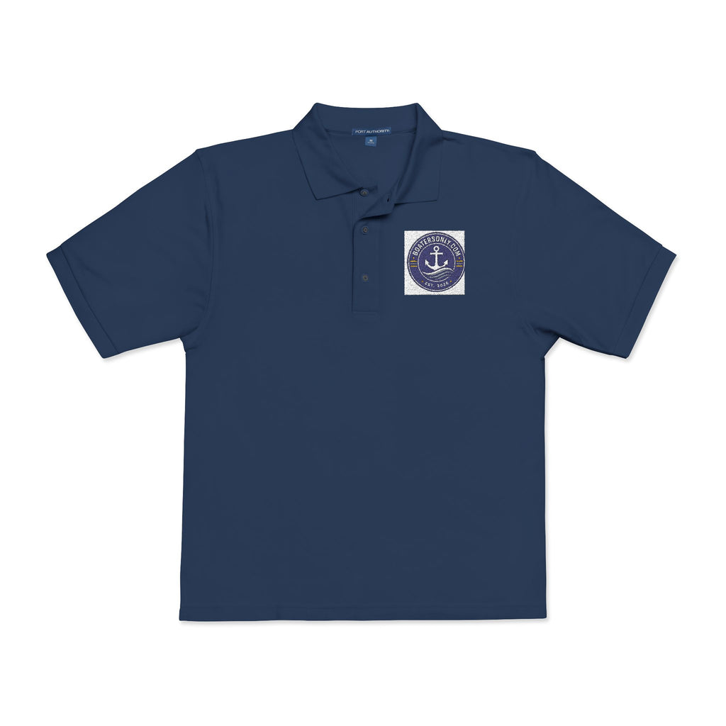 Nautical Anchor Embroidered Polo Shirt