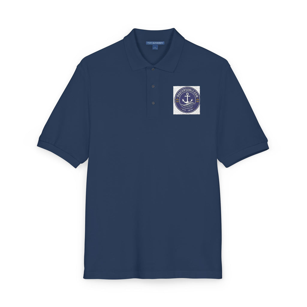 Nautical Anchor Embroidered Polo Shirt