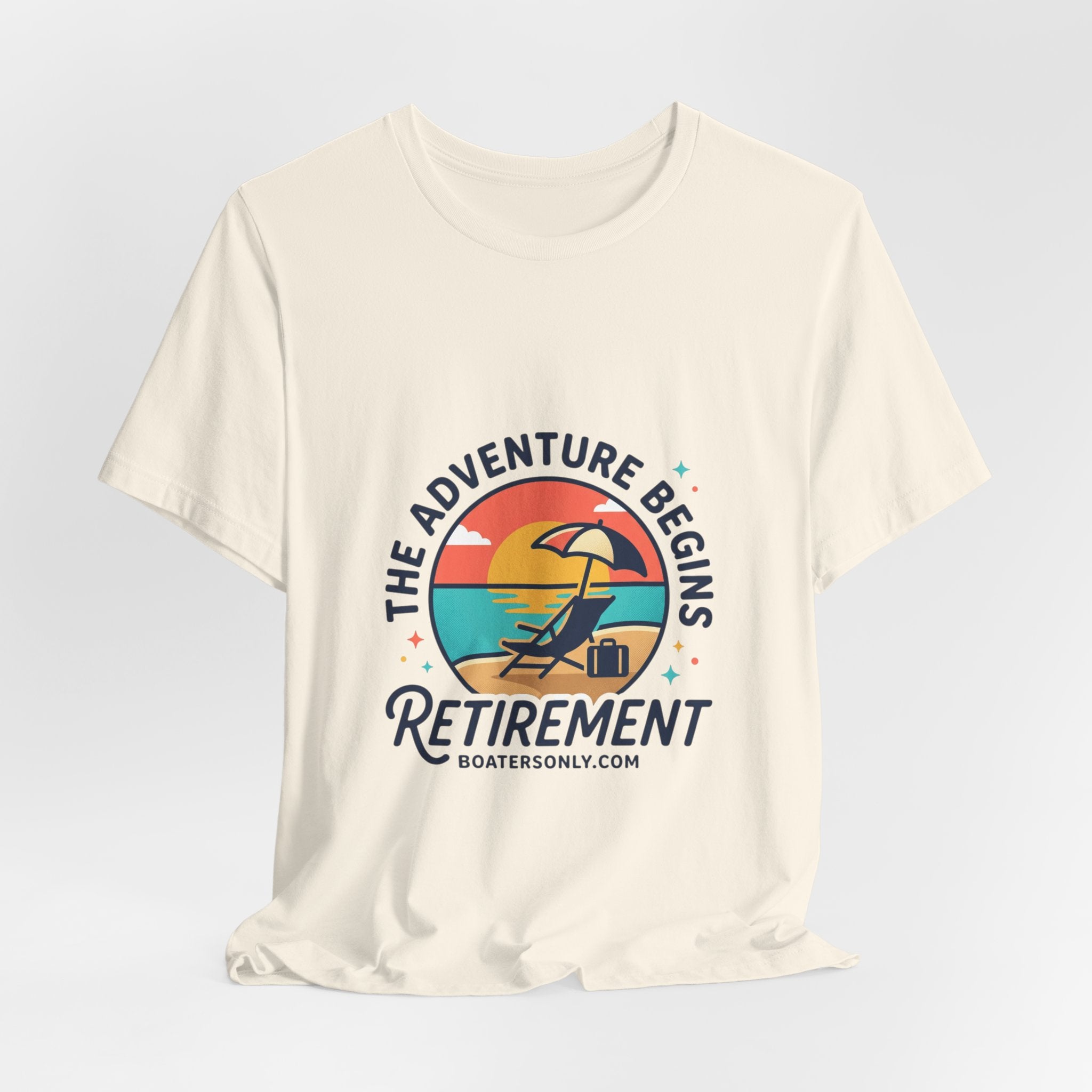 Adventure Begins Retirement Tee | retired, beach life