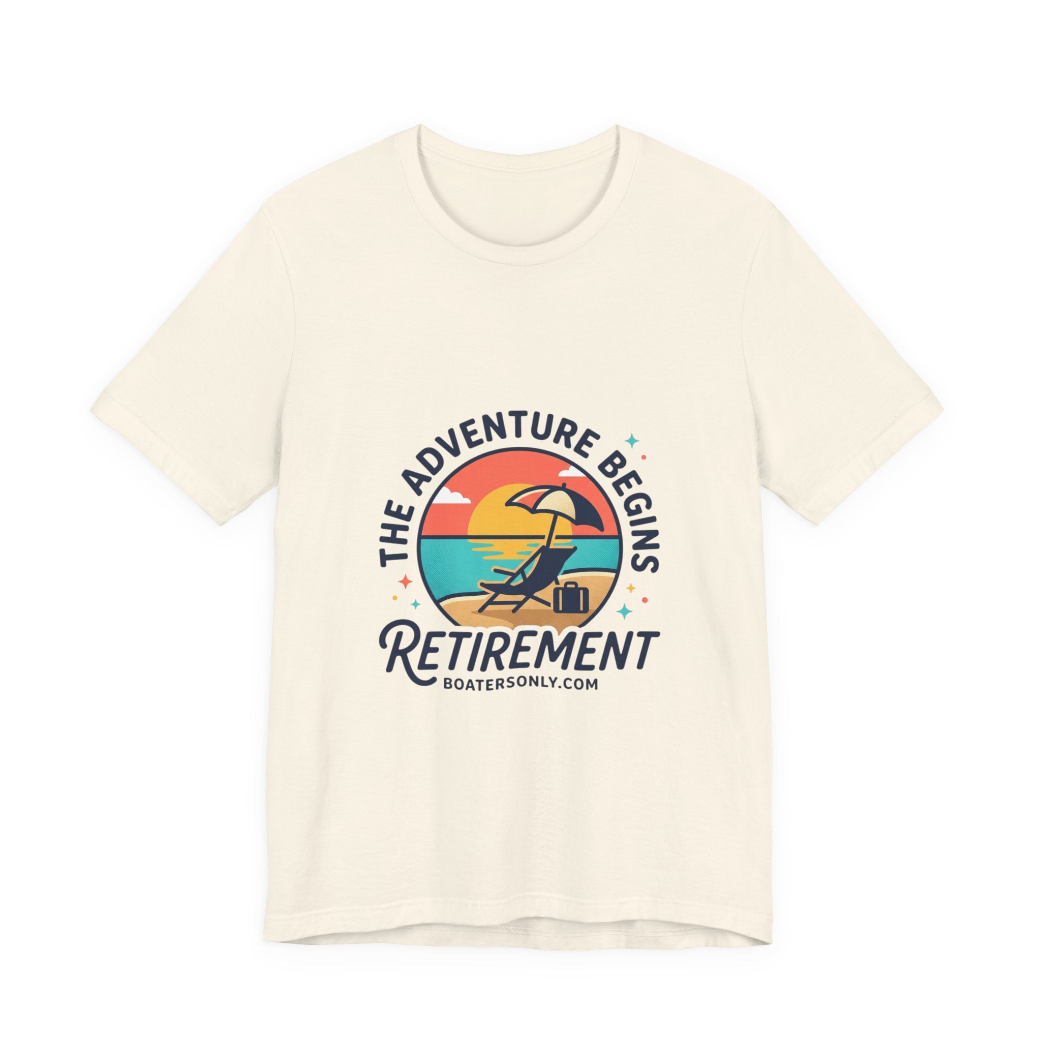 Adventure Begins Retirement Tee | retired, beach life