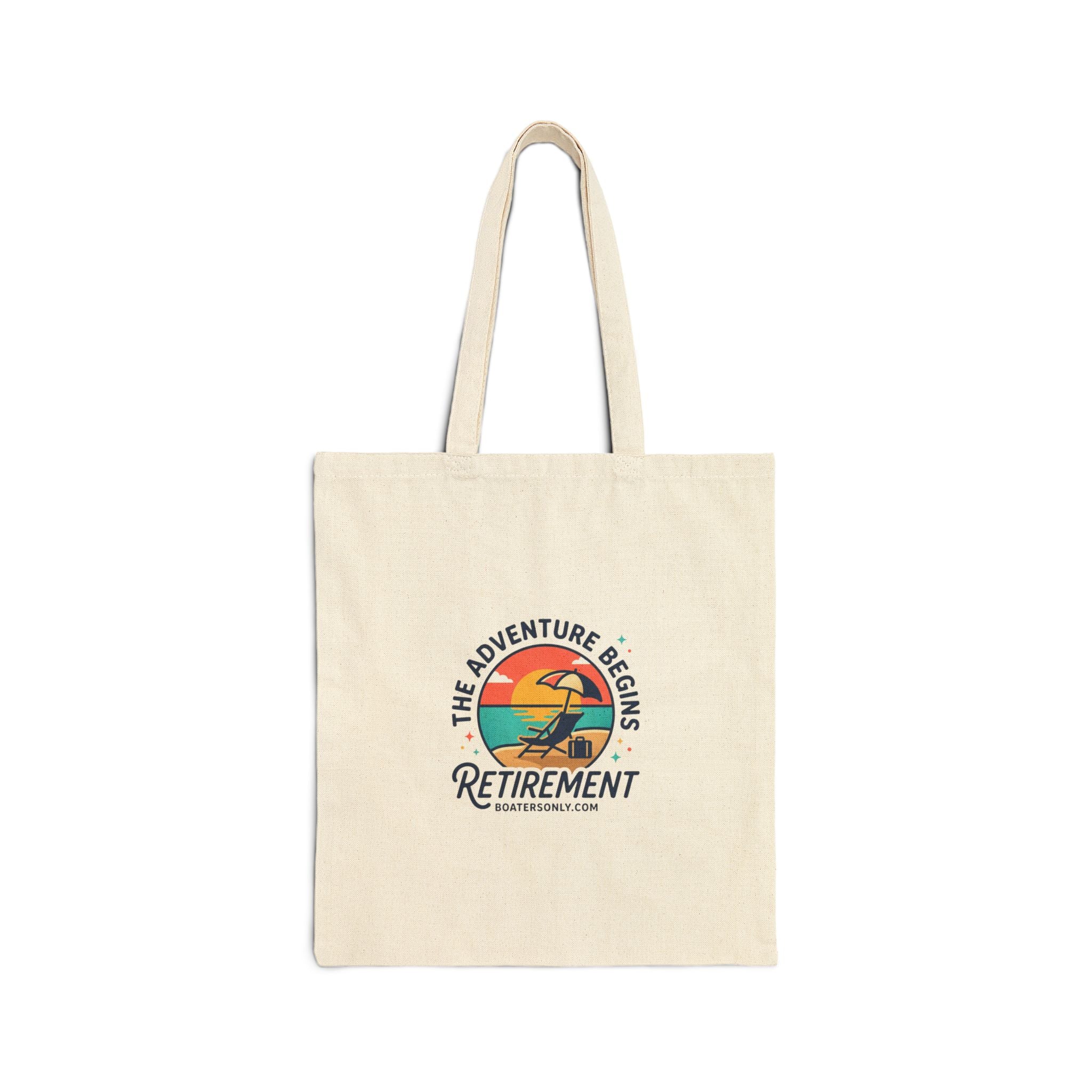 Retirement Adventure Tote | Cotton Canvas Tote, Beach Travel Retired