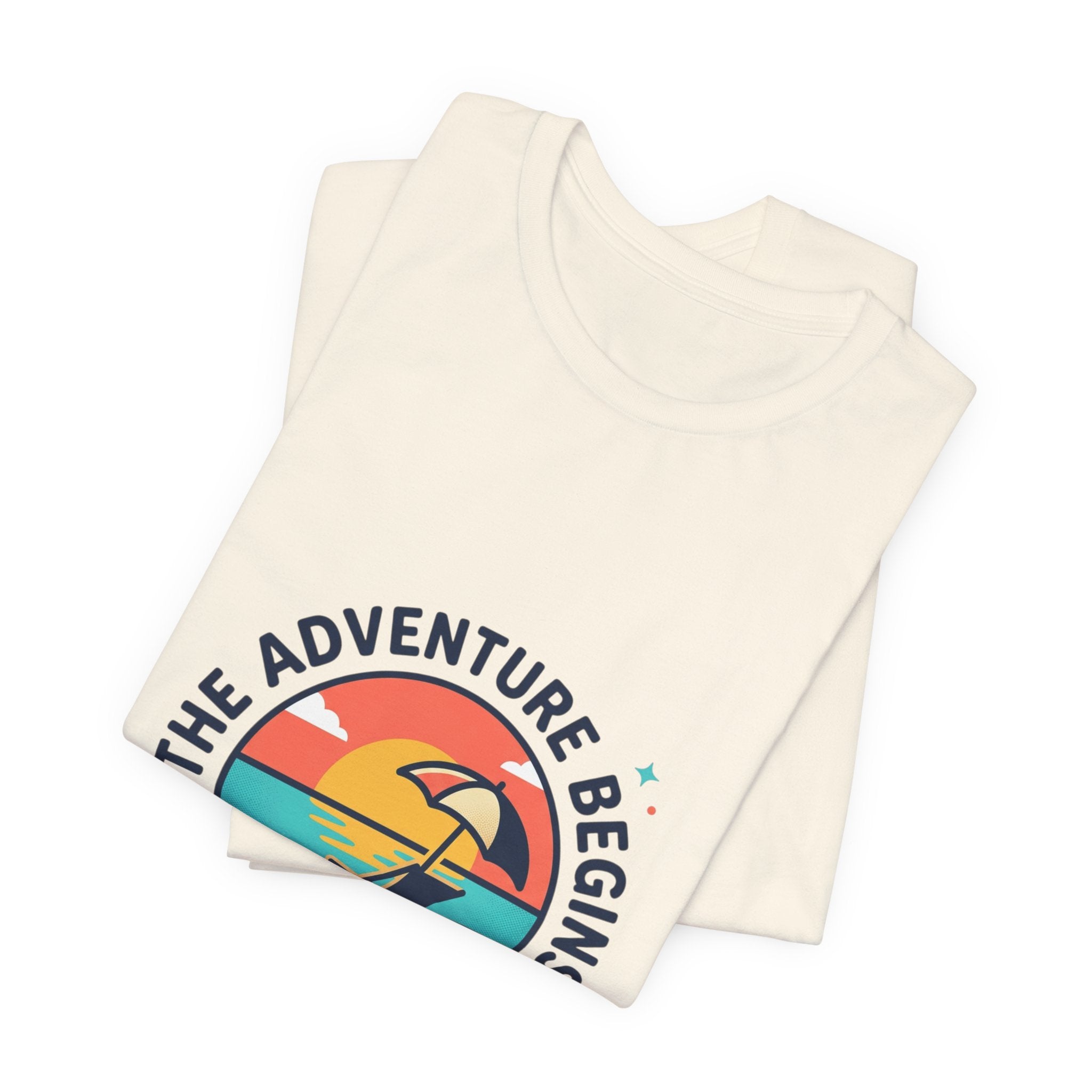 Adventure Begins Retirement Tee | retired, beach life