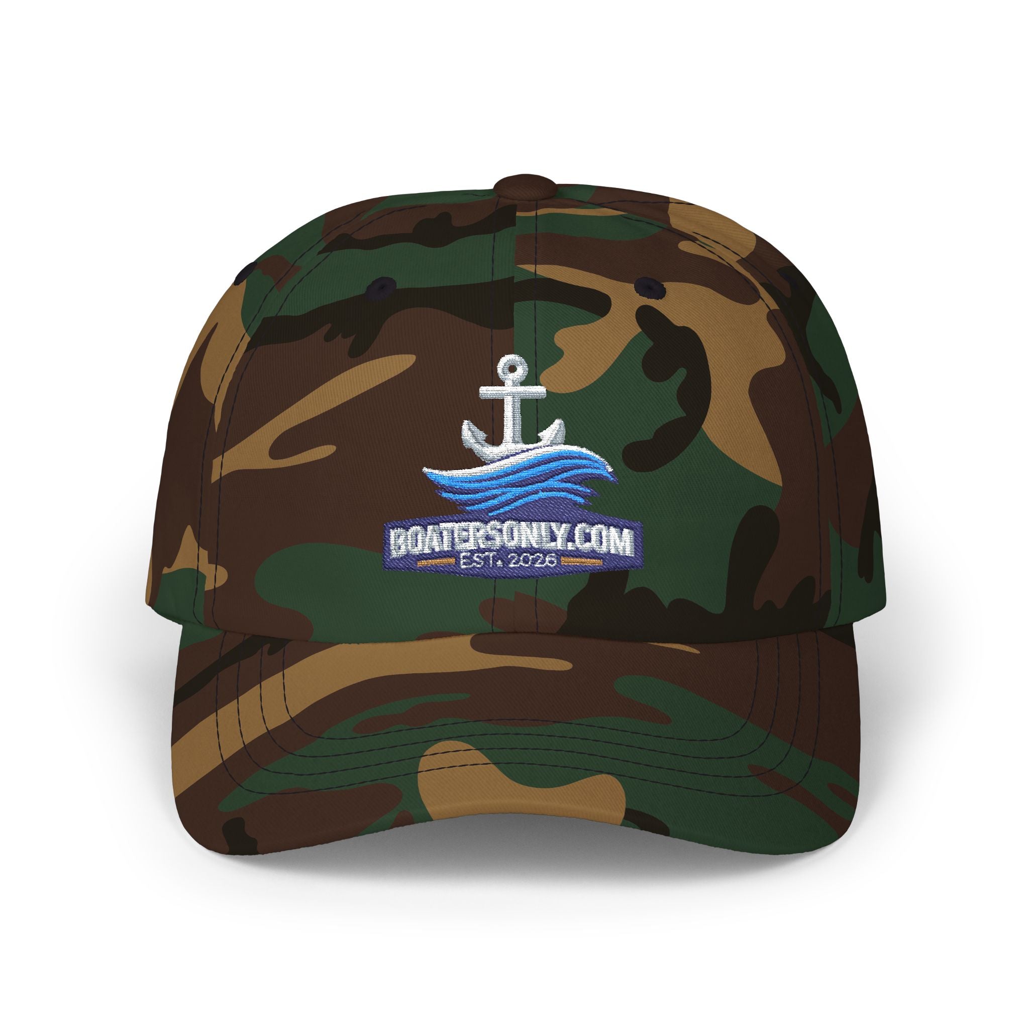 BoatersOnly,Com Collectable  Embroidered Cap – Nautical Wave Hat for Boating Enthusiasts