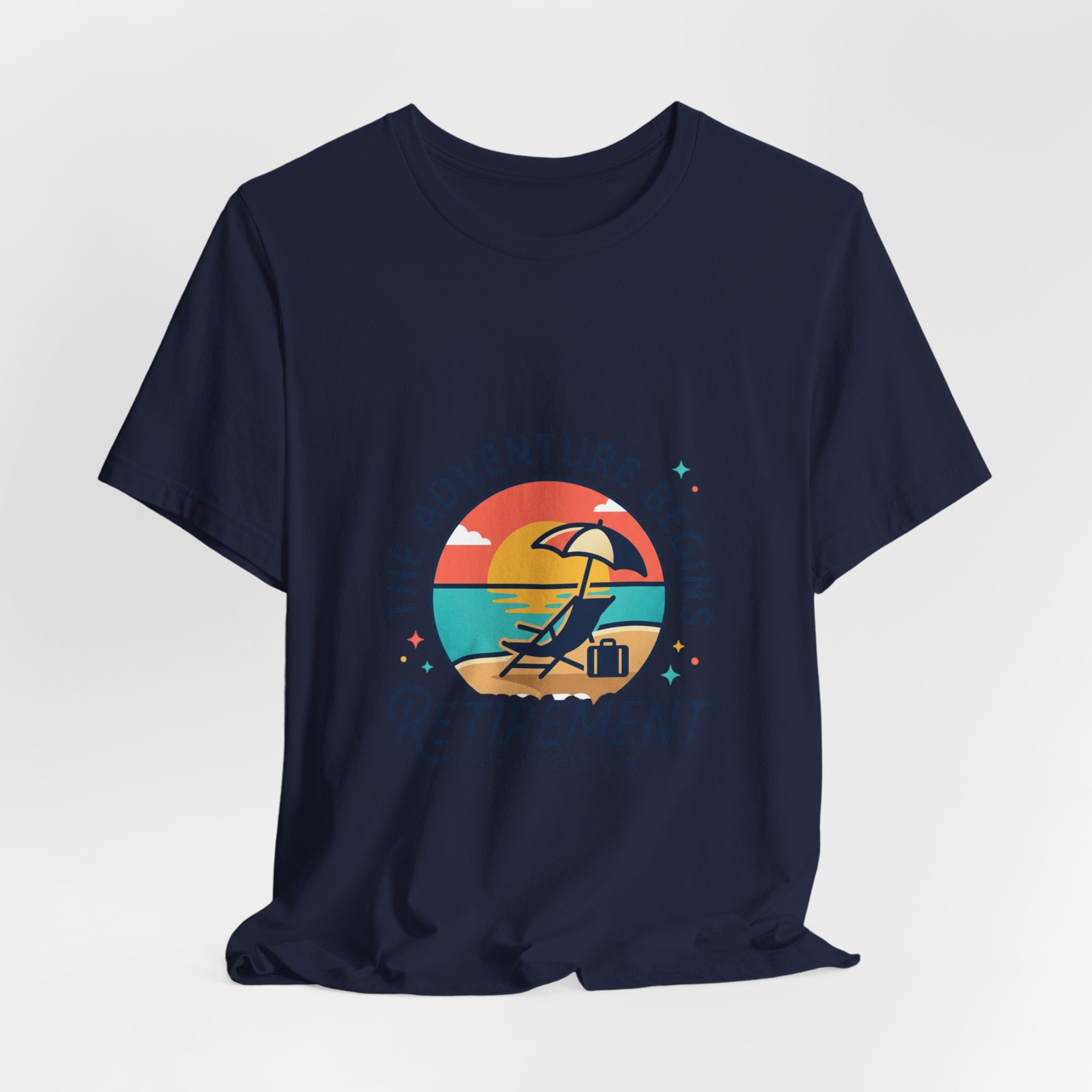 Adventure Begins Retirement Tee | retired, beach life