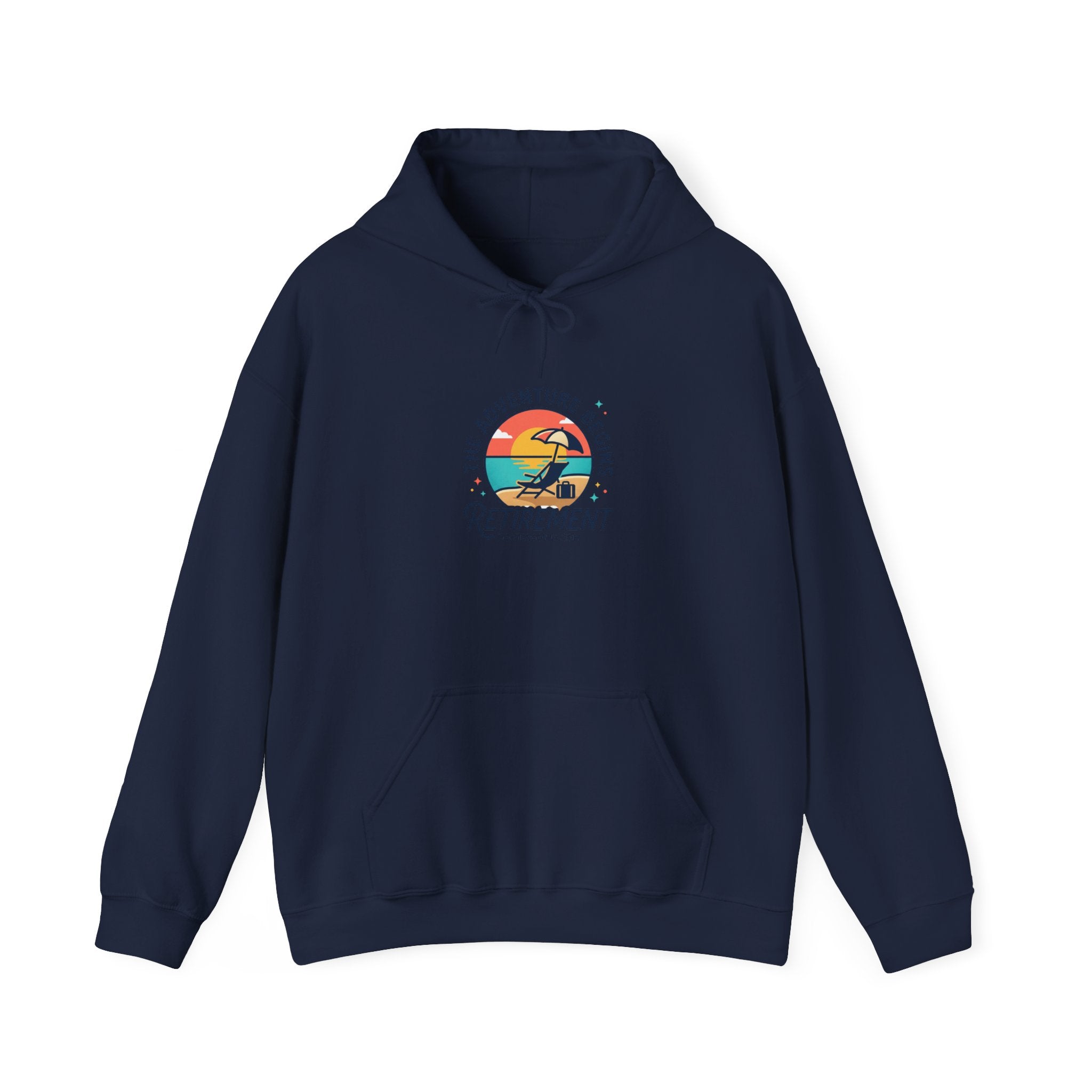 Adventure Begins Retirement Hoodie | beach life, travel retired