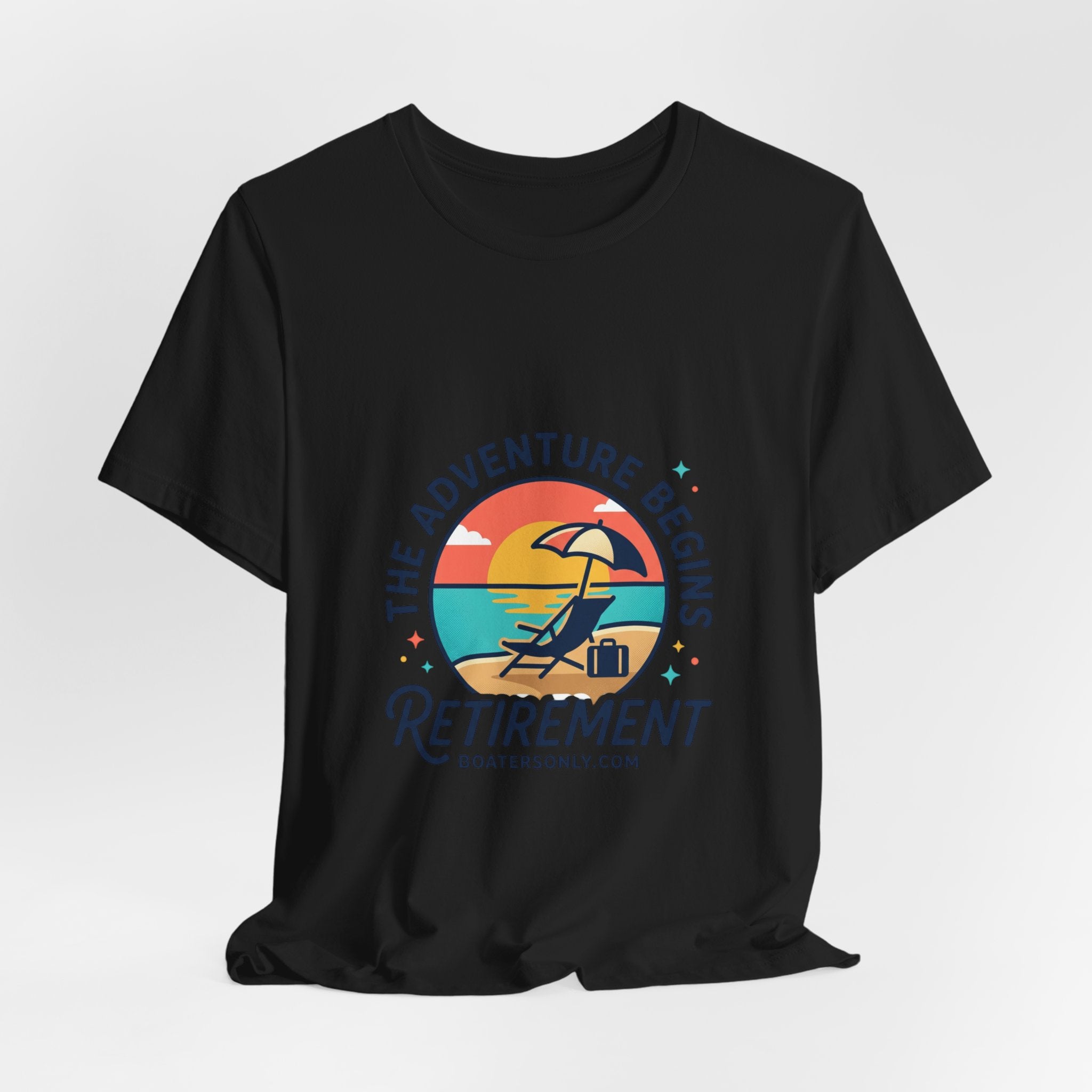Adventure Begins Retirement Tee | retired, beach life
