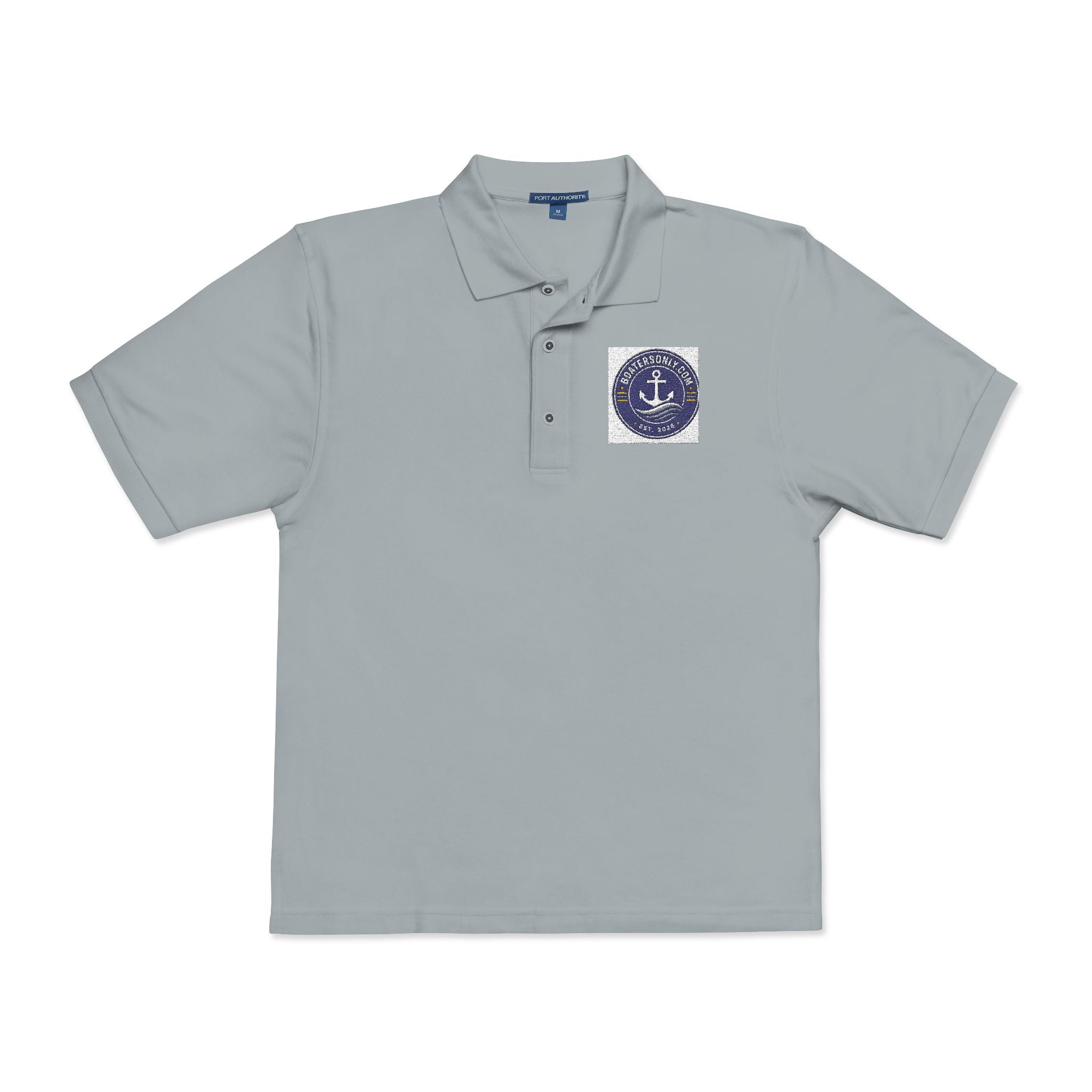 Nautical Anchor Embroidered Polo Shirt