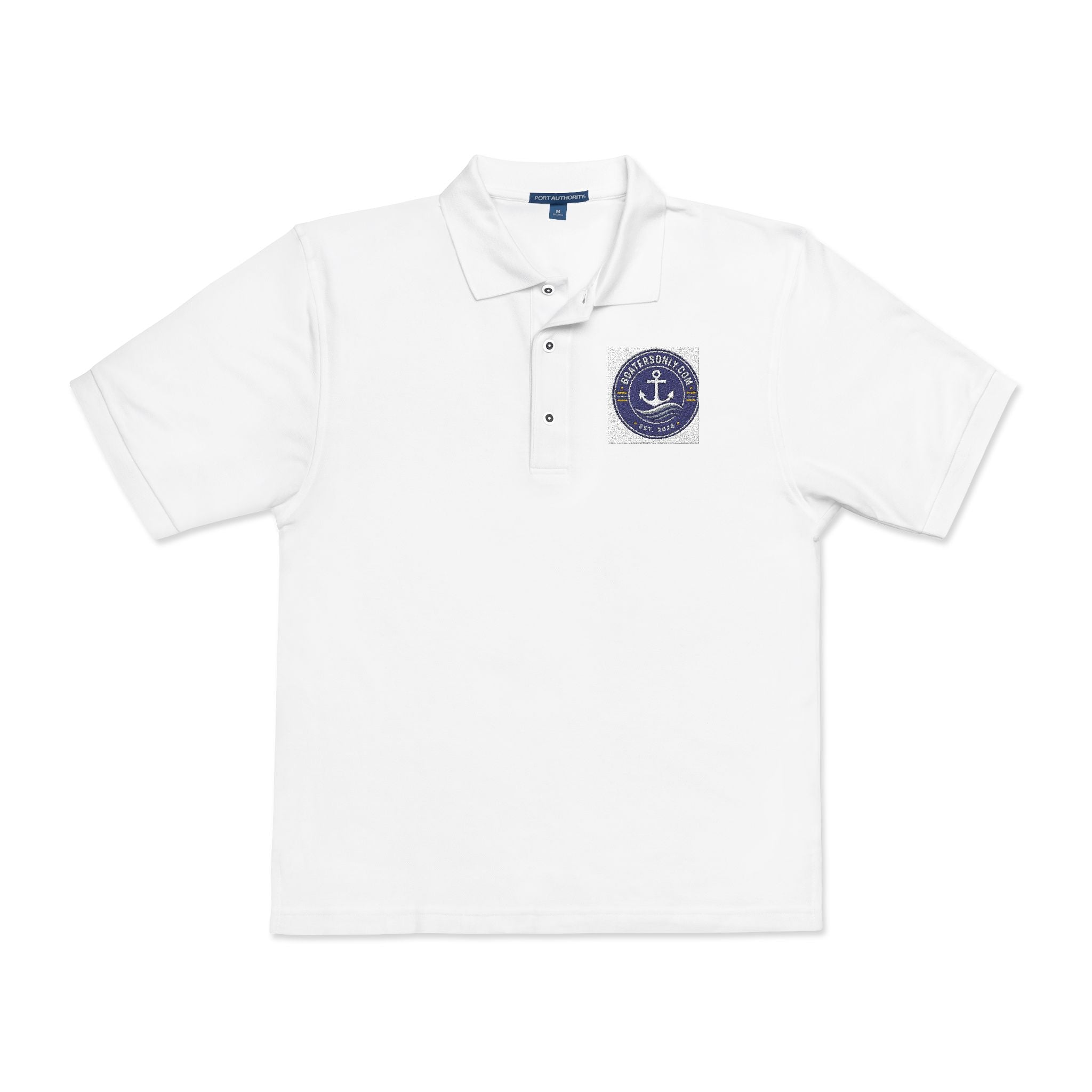 Nautical Anchor Embroidered Polo Shirt