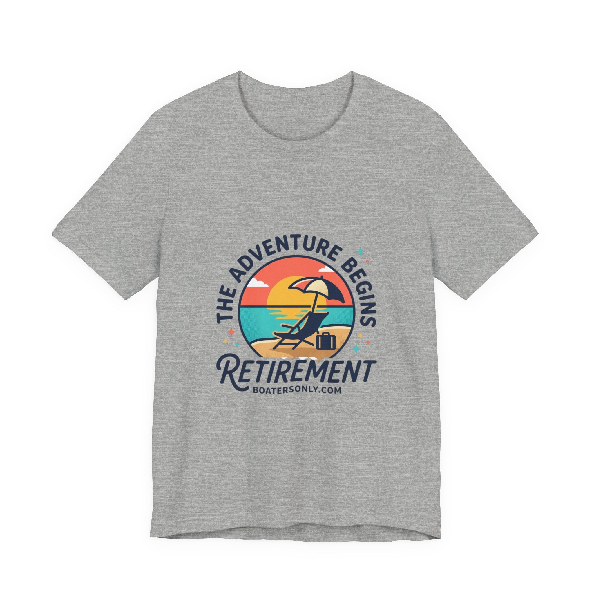 Adventure Begins Retirement Tee | retired, beach life