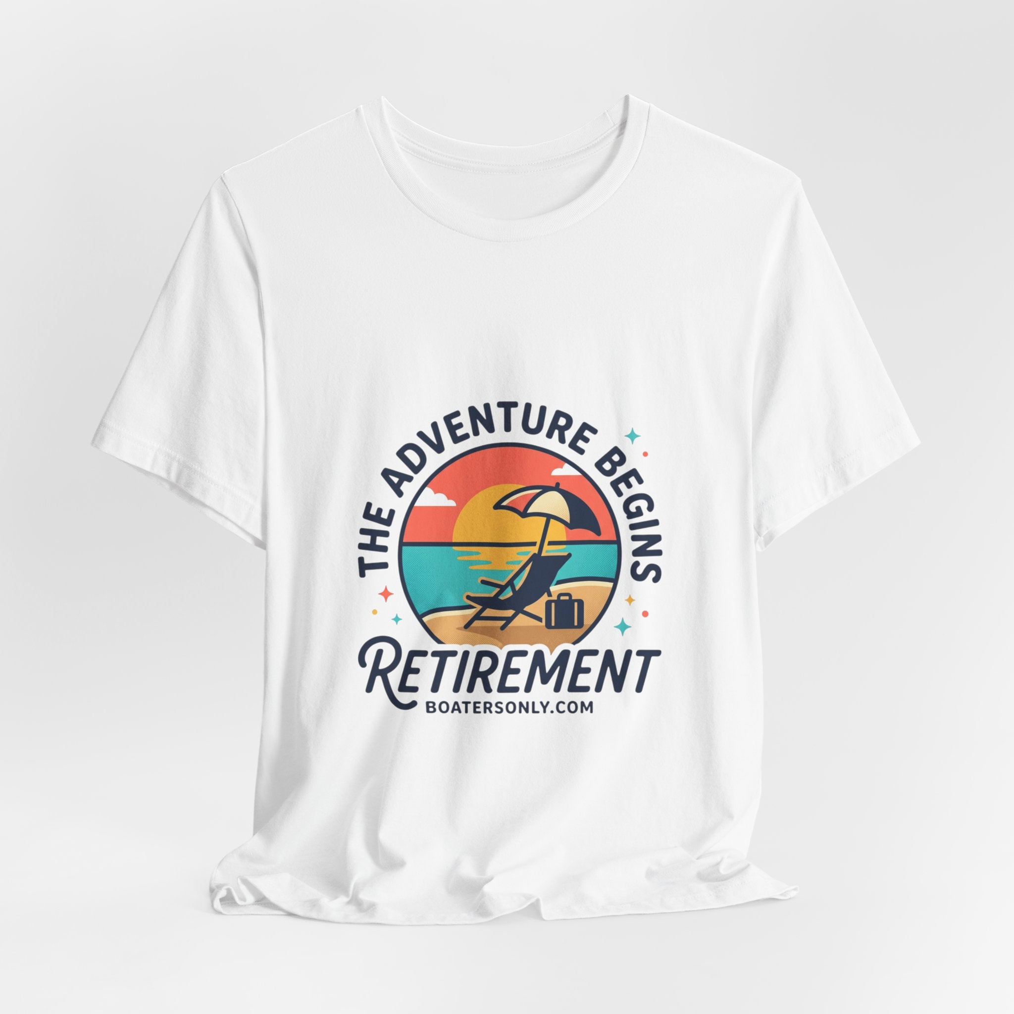 Adventure Begins Retirement Tee | retired, beach life
