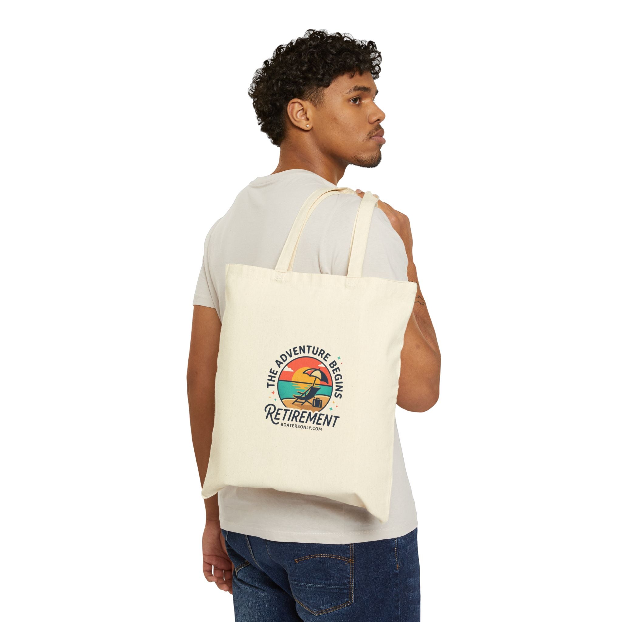 Retirement Adventure Tote | Cotton Canvas Tote, Beach Travel Retired