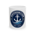 Anchor logo BoatersOnly.com mug | nautical anchor wave emblem