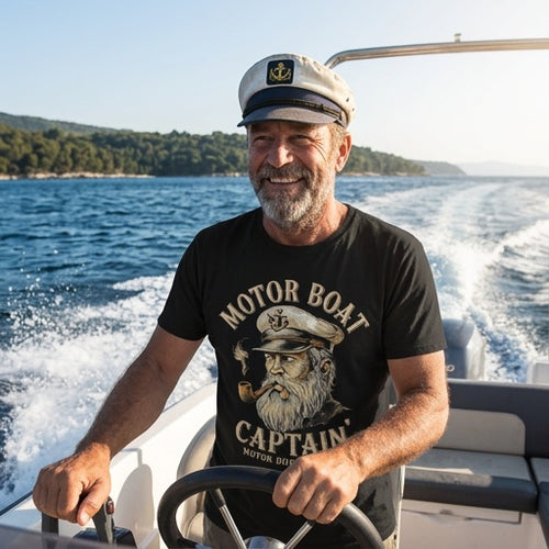 Motor Boatin Captain T-Shirt